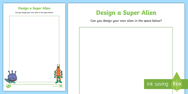Design a Super Alien Worksheet (Teacher-Made)