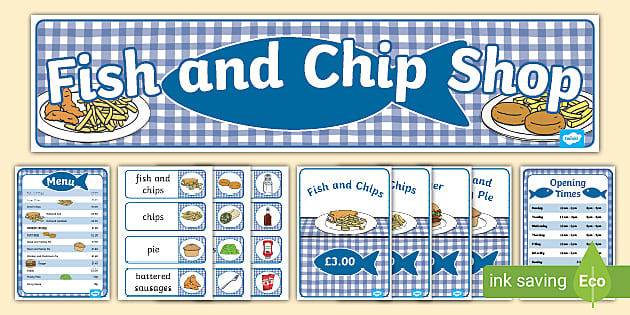 Fish and Chip Shop Role Play - Primary Resources - Twinkl