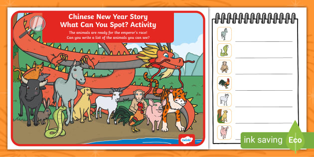 Chinese New Year Story What Can You Spot Writing Activity