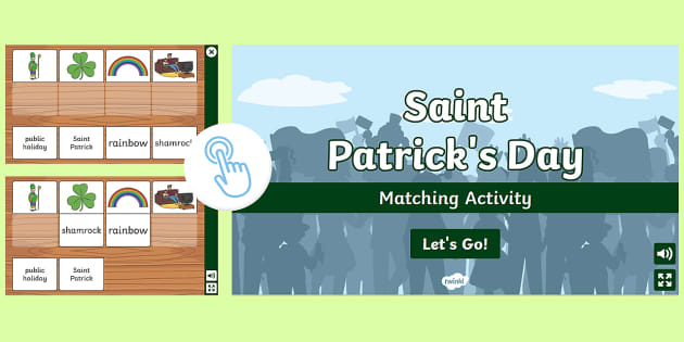 St Patrick's Day interactive online board game - ESL Kids Games