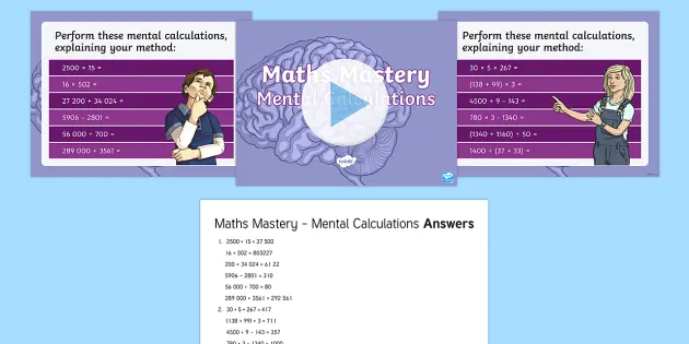 year 6 mental maths tests primary resources teacher made