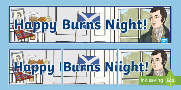 Celebrate Burns Night with our Happy Burns Night Banner!