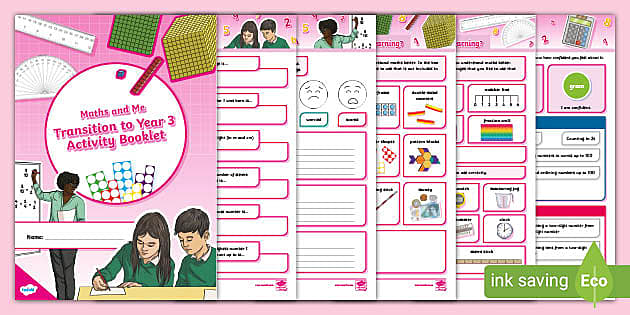 👉 Maths and Me Transition to Year 3 Activity Booklet