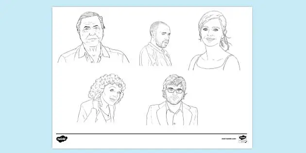 free famous people colouring page colouring sheets