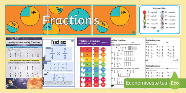 Fractions Display LKS2 Display Pack Maths Fractions Display LKS2 Display Pack Maths