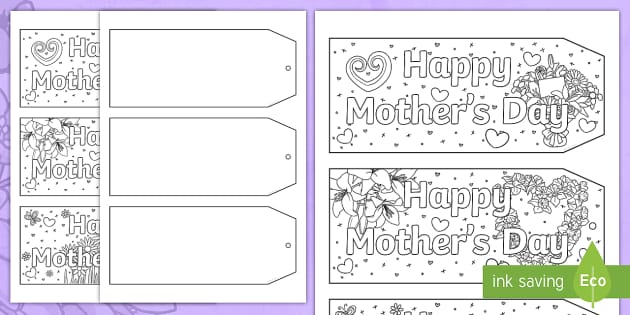 Happy mothers shop day gift tags