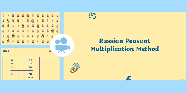Alternative Maths Methods Russian Peasant Multiplication Animation Alternative Maths Methods Russian Peasant Multiplication Animation