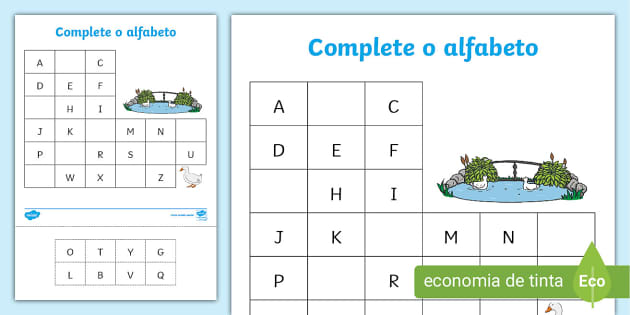 Jogo do Alfabeto  Jogos do alfabeto, Atividades, Atividades letra e