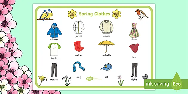 Spanish Summer Clothing Vocabulary - Lesson