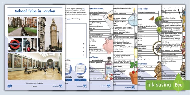 School Trip Ideas To London School Trips Guide Ks2