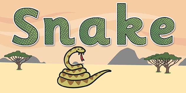 'Snake' Display Lettering (Teacher-Made) - Twinkl