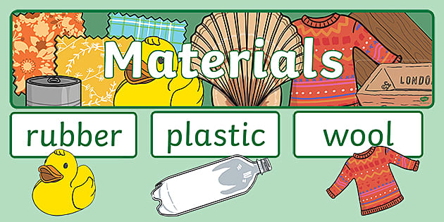 Materials Word Wall Pack (teacher made)