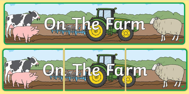 On The Farm Banner | Ready-to-print Banner | Twinkl - Twinkl