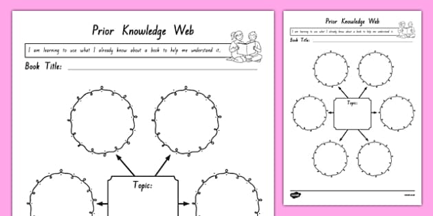 Prior Knowledge Web Worksheet / Worksheet, worksheet