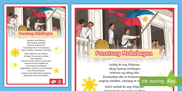 Panatang Makabayan Poster Elementary Teacher Made Twinkl 0842