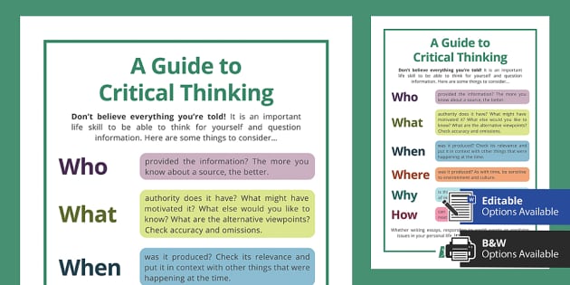 critical thinking course pdf