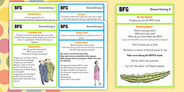 iron activities man drama Drama Activities to   BFG The FREE! on Support Teaching