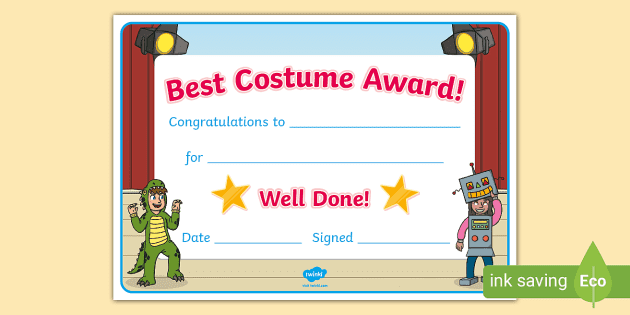 Award for outlet best dressed