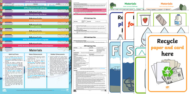 EYFS Materials Bumper Planning Pack (teacher made) - Twinkl