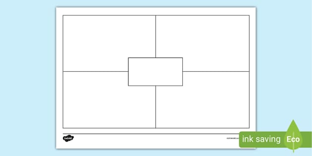 Four Square Writing Template (teacher made) Twinkl