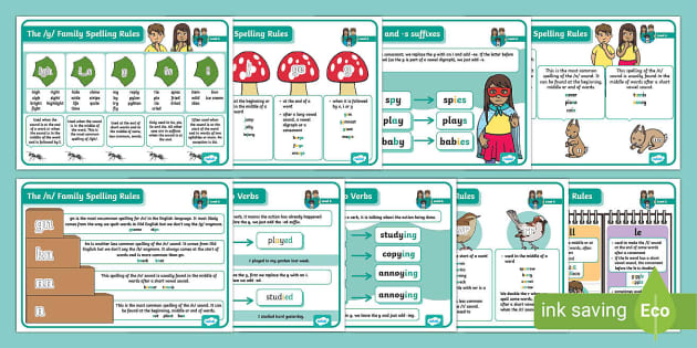 Twinkl Phonics Level 6 Weeks 1-8 Spelling Rules Posters