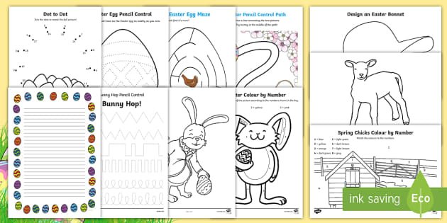 EYFS Easter Activity Booklet (teacher made) - Twinkl