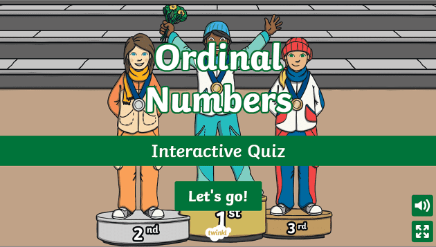 Ordinal Numbers Interactive Sorting Game 0345