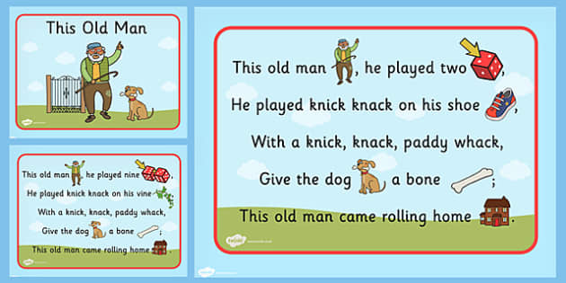 T T 15618 This Old Man Nursery Rhyme PowerPoint 