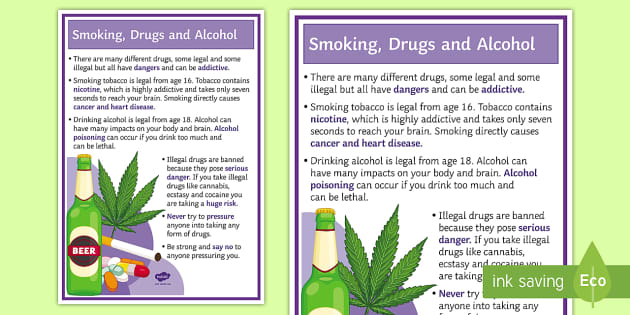 t3 p 198 smoking drugs and alcohol a4 display poster english ver 1