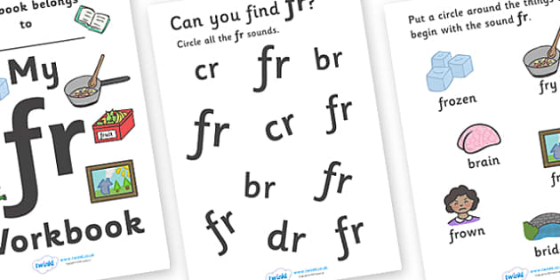 My 'fr' Letter Blend Workbook (teacher made)