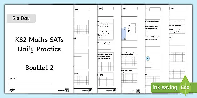arithmetic test year 6 practice papers ks2 sats