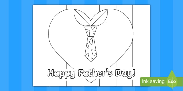 Father's Day Heart Card (teacher made) - Twinkl