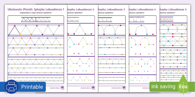 Ukulawula Ipensili Pattern Workbook (teacher made) - Twinkl