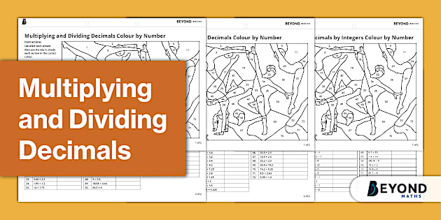 Multiplying and Dividing Decimals Color by Number