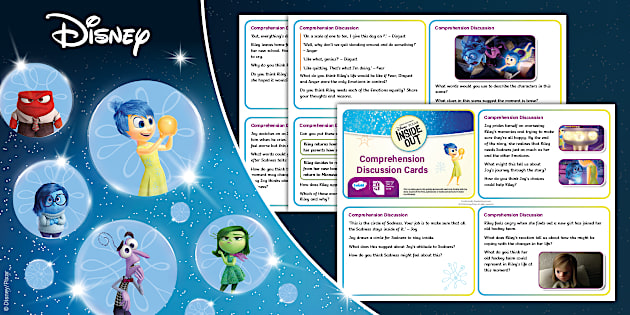 Disney Love of Reading: Inside Out Comprehension Discussion Cards [7-11]
