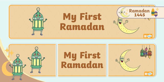 My First Ramadan Banner (teacher Made) - Twinkl