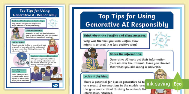 Top Tips For Using Generative AI Responsibly - Twinkl UK