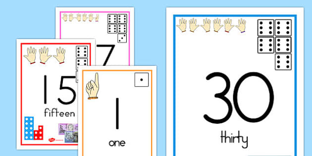 Visual Number Line 1-30 - Australia - Primary Resources