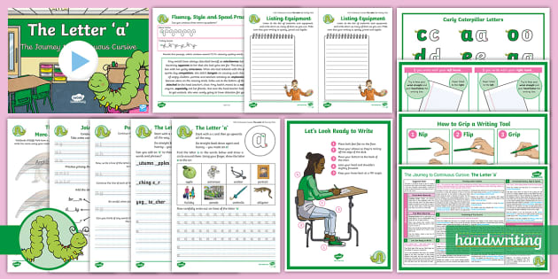 Cursive 'a' - Journey To Continuous Cursive - Ks2 Resource