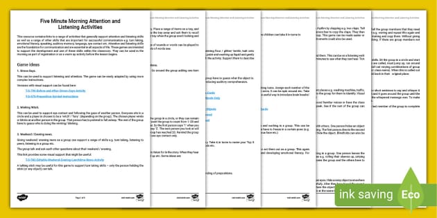 Active Listening Games - Your Therapy Source