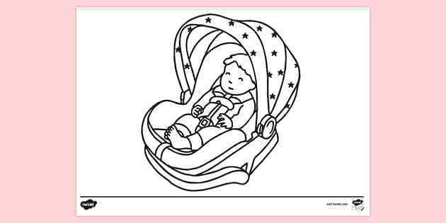 FREE! - Baby Colouring Sheet | Colouring Sheets - Twinkl