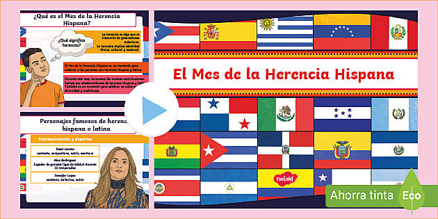 PowerPoint: Mes de la herencia hispana - Twinkl