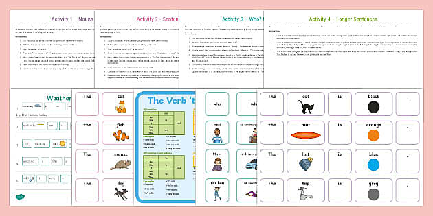 Sentence Building Pack For Learners Of EAL (teacher Made)