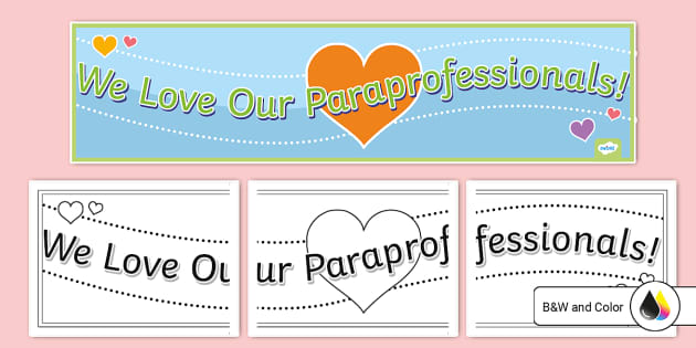 Paraprofessional Appreciation Day Banner Twinkl Usa 3895