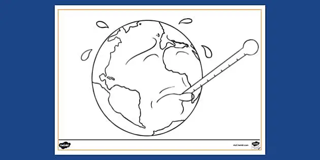 Free Global Warming Earth Colouring Sheet Colouring Sheets