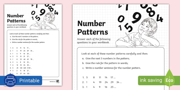 Number Patterns Grade 6 - Twinkl South Africa - Twinkl