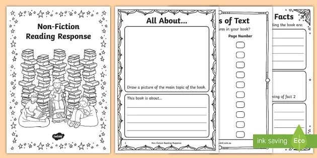 Reading　Questions　F-2　for　Nonfiction　Books　Activity