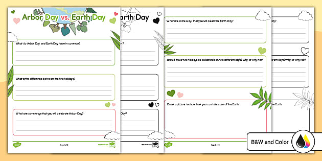 Arbor Day Vs. Earth Day Questions for K-2 | Twinkl USA