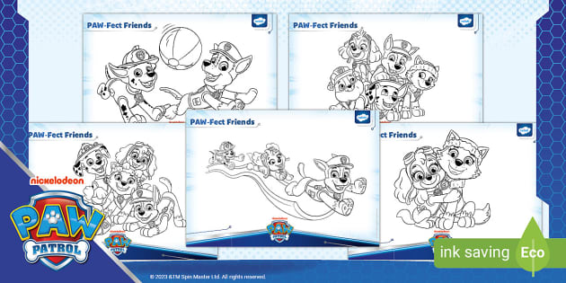 FREE! - PAW Patrol Characters Colouring Pages