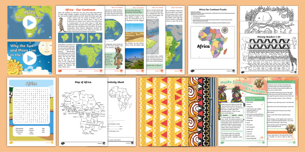 KS2 Countries Crossword - Africa (teacher made) - Twinkl